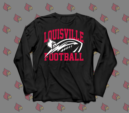 "Louisville Football" Long Sleeve Shirt