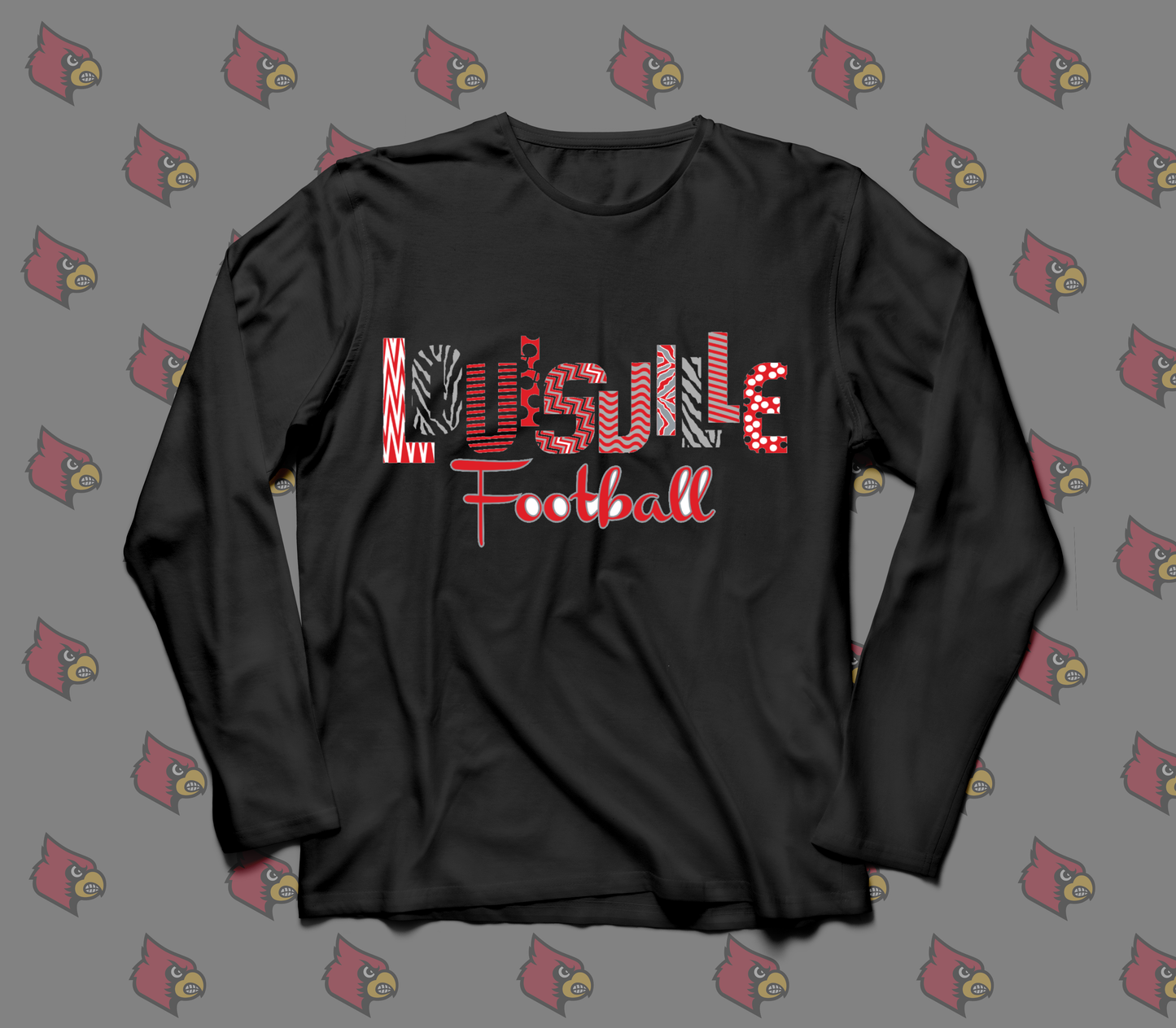 "Wacky" Louisville Football Long Sleeve Shirt